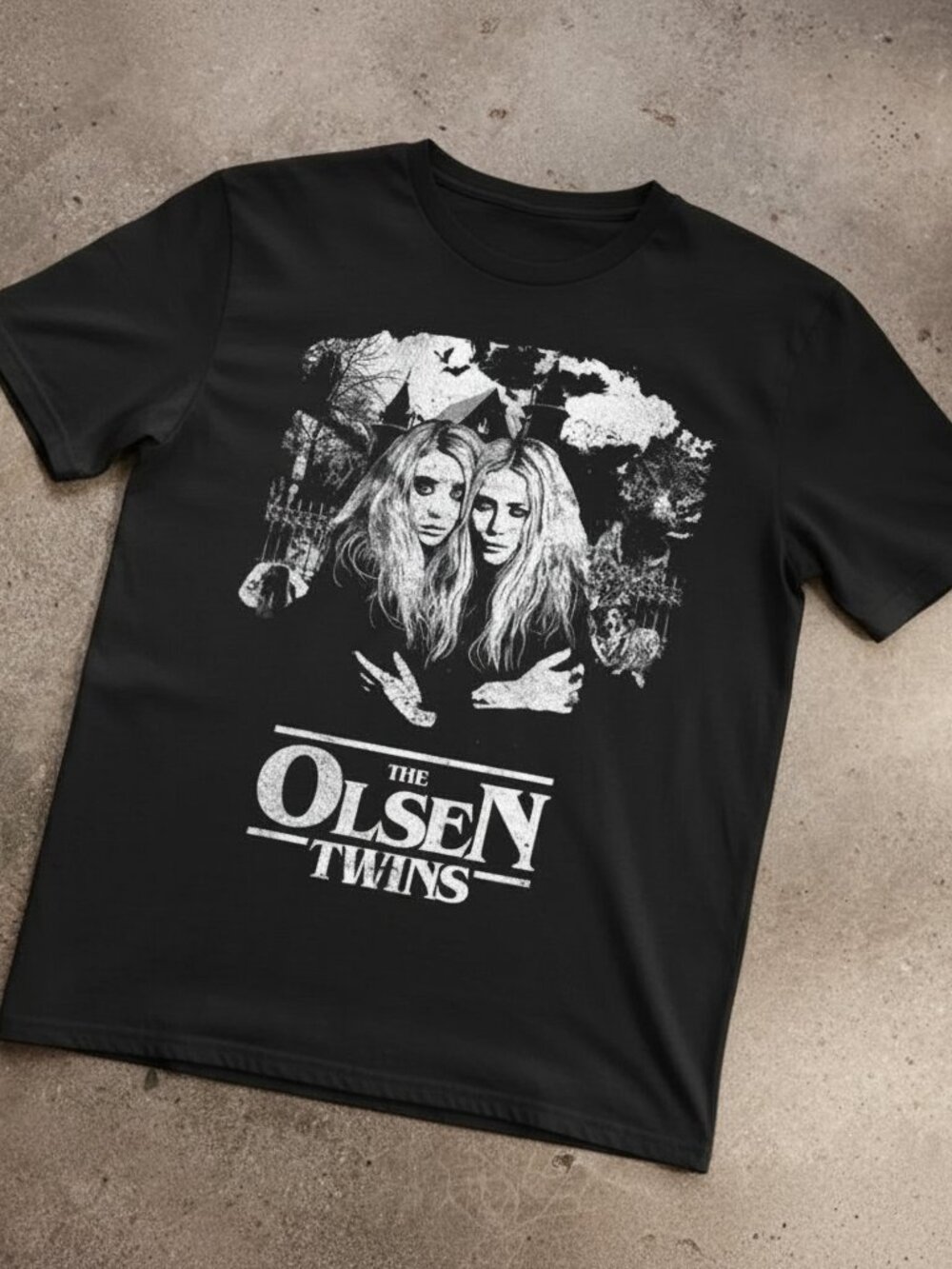 Vintage Style Mary-Kate and Ashley Olsen Graphic Tee – The Olsen Twins Gothic